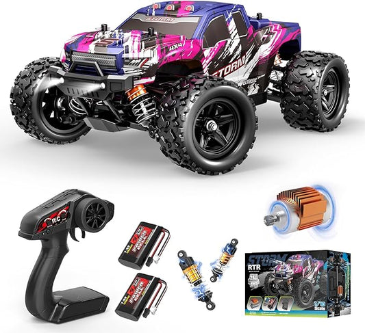 1:18 Entry-Level RC Cars for Adults & Boys, Off-Road RC Truck 40 km/h, Carros de Control Remoto 4x4 with 2 Batteries, Fast Remote Control Car for Adults