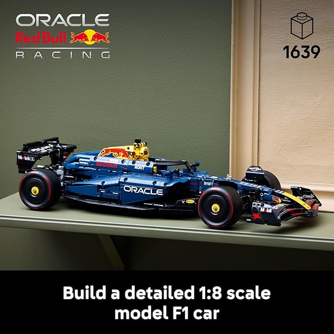 LEGO Technic Oracle Red Bull Racing RB20 F1 Race Car Model Kits - Building Set for Adults, Ages 18+ with Realistic Features - Gift for Fathers Day - 42206