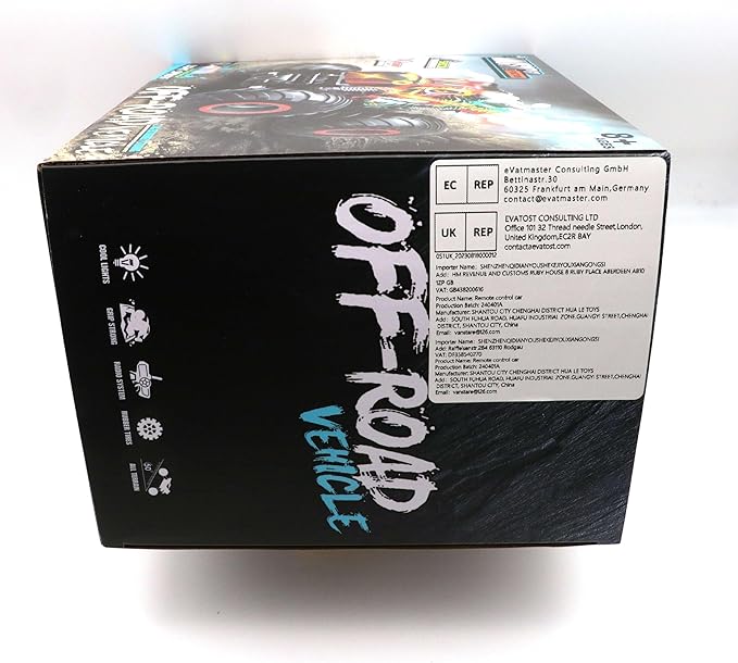 Remote Control Monster Truck, 2.4GHz All Terrain Remote Control Monster Cars, 1:16 Monster Truck RC Trucks, Remote Monster Car with Spray Music and Light for Boys 4-7 8-12 Kids