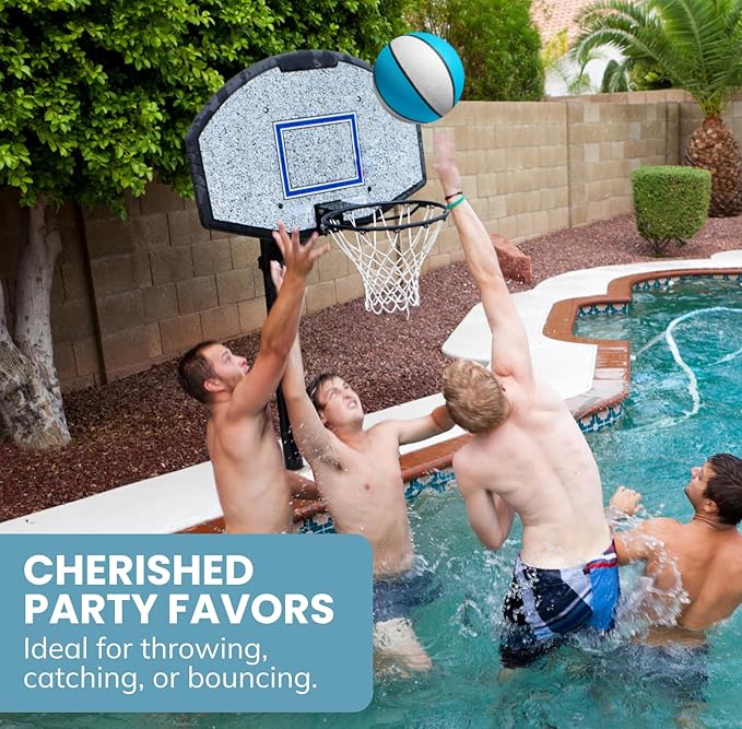 Botabee Swimming Pool Basketball | Waterproof Mini Basketball for Pool Hoop | Anti-Slip Textured Grip