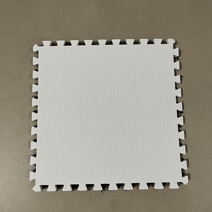 Interlocking Carpet Shaggy Soft EVA Foam Mats Fluffy Area Rugs Protective Floor Tiles Exercise Play Mat for Children Kids Room Home Parlor Bedroom (12 pcs, Black)