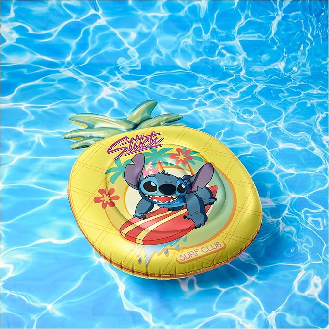 Swimways Stitch Oversized Pool Float, Inflatable Pool Floats & Kids Pool Toys, Swimming Pool Accessories & Beach Essentials for Teens Aged 14 & Up