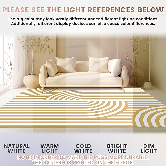 Washable 5x7 Modern Area Rug for Living Room, Brown Minimalist Aesthetic Abstract Boho Large Rugs, Ultra-Thin Low Pile Soft Nonslip Indoor Floor Carpet for Office Bedroom Playroom Classroom Dorm