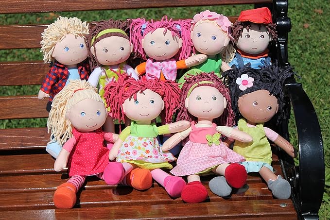 HABA Nick 12" Soft Doll - Baby Boy Doll with Blonde Hair and Blue Eyes (Machine Washable) Perfect Plush Toy for 18 Months & Up