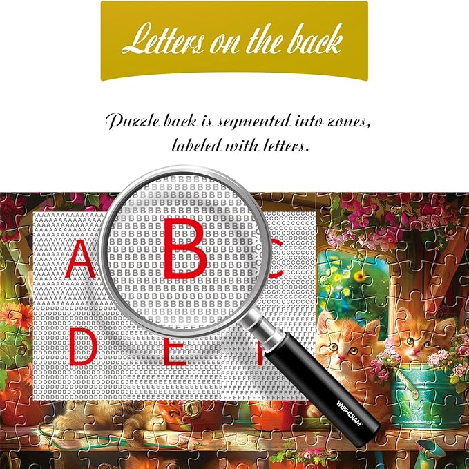 Jigsaw Puzzles 2 Pack 1001 Pieces - WISHDIAM Puzzles for Adults - Cute Kitten Cats Funny Pets Lovers Challenging Puzzles Gifts for Men Women