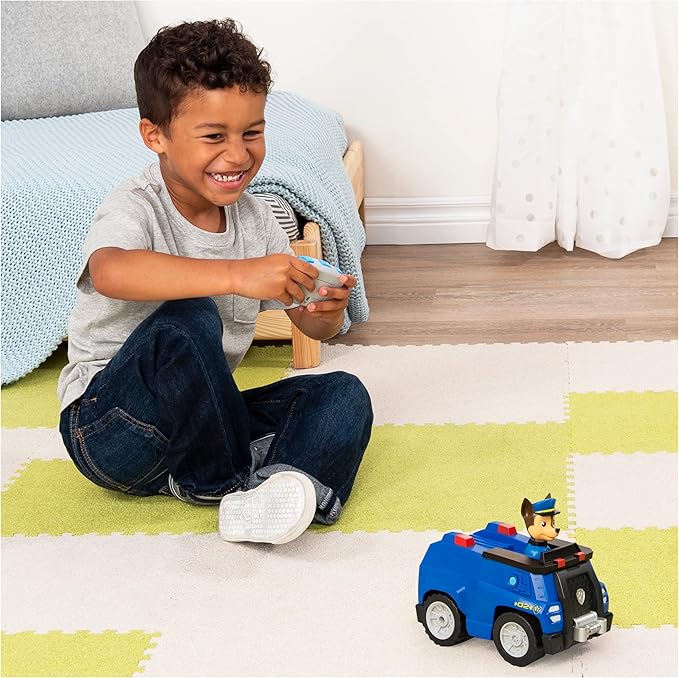 Paw Patrol 6054190 Chase Remote Control Police Cruiser with 2-Way Steering, for Kids Aged 3 and Up, Multicolour