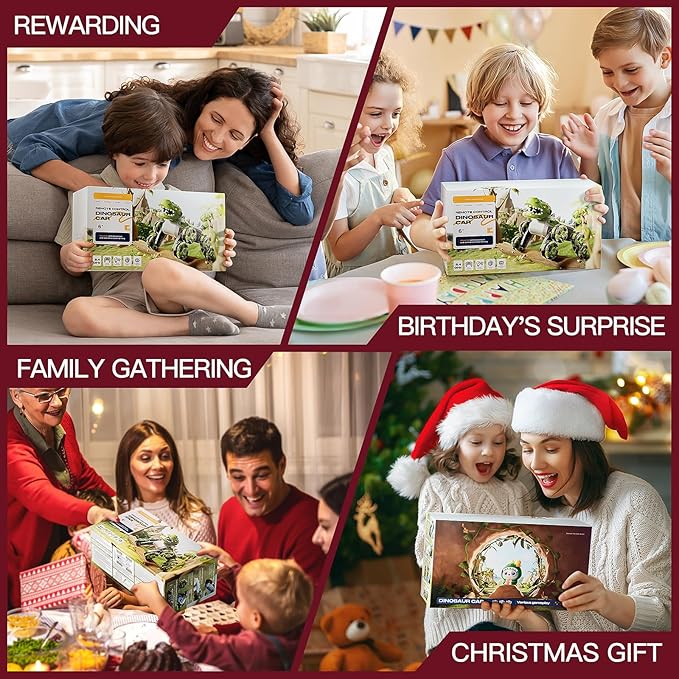 8WD Remote Control Car, 2.4GHz Remote Control Dinosaur for Boys 4-7,Suitable for Children Aged 8-12, Children's Birthday Gift Recommendation (Red)