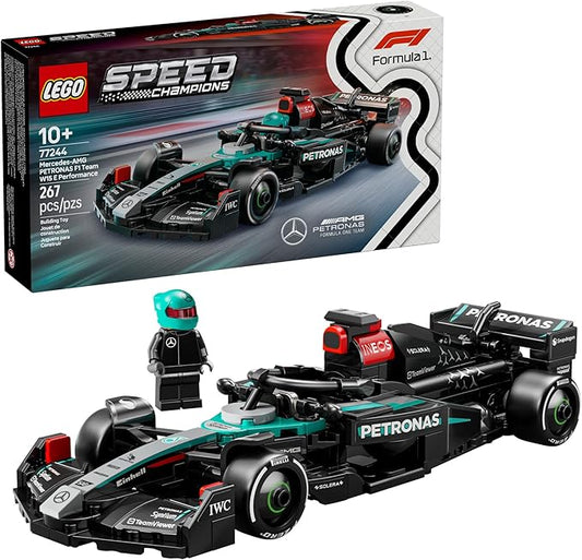 LEGO Speed Champions Mercedes-AMG F1 W15 Race Car Toy - Building Set for Kids, Boys & Girls, Ages 10+ - Toy Car for F1 Fans - Gift Idea for Birthday - 77244