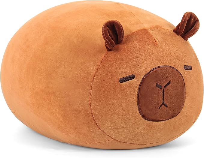 Wepop Capybara Plush Stuffed Animal Toys, 20 in Cute Plush Throw Pillows Soft & Cuddly Plushies Dolls Gifts for Boys Girls