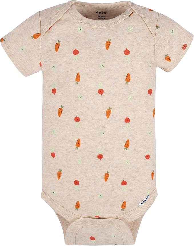 Gerber Baby Girls' 5-Pack Short Sleeve Variety Onesies Bodysuits