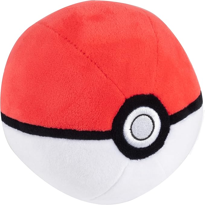Pokemon 5" Poké Ball Plush 4-Pack - Pokeball, Great, Ultra, Master - Officially Licensed - Soft Stuffed Toy with Weighted Bottom - Gift for Kids, Boys, Girls - 2+