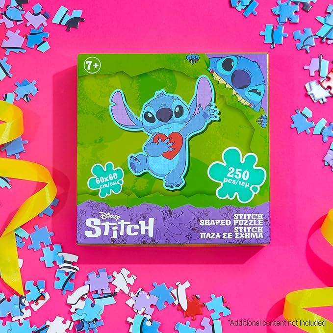 Disney Stitch Jigsaw Puzzle for Kids Teens or Adults 250 Pieces 7 Years Up Family Activity, Stitch Gifts