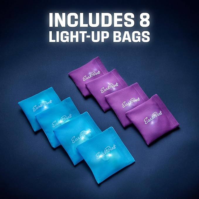 EastPoint Sports Go! Gater Cornhole – Light-Up and Travel Versions – Easy Storage & Light-Weight – Perfect for Outdoor and Indoor Play