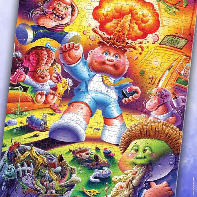 USAOPOLY Garbage Pail Kids 1000 Piece Jigsaw Puzzle, Officially Licensed Merchandise, Collectible Puzzle with Original GPK Favorites