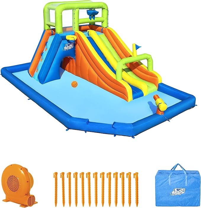 H2OGO! 19'8" x 12'4" x 8'8" Wild Tide Mega Water Park