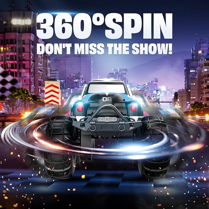 BEZAR Remote Control Monster Truck - Amphibious Remote Control Car for Kids, All Terrain 4WD Off-Road RC Trucks with 2 Rechargeable Batteries, Christmas Birthday Gifts Toys for Boys & Girls Age 4-12