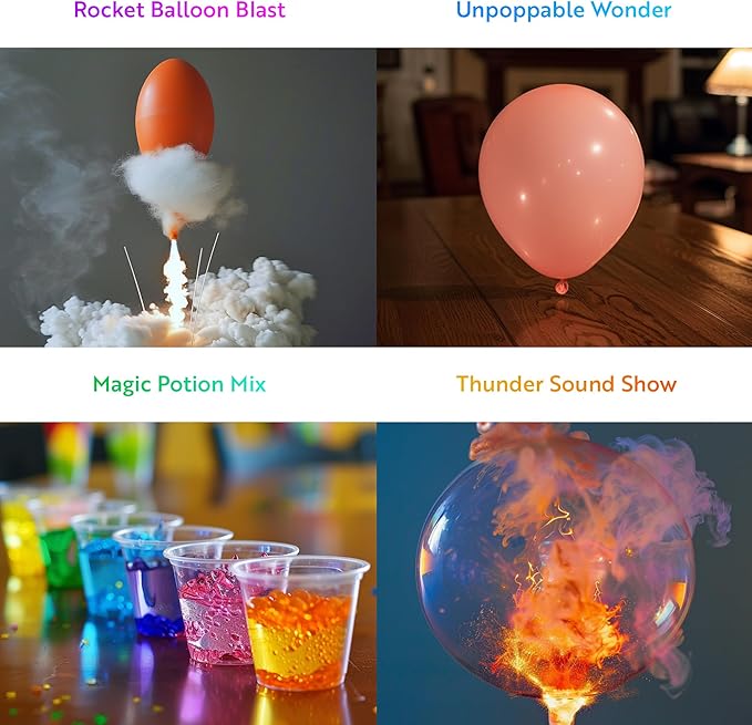 Playz Mega Kaboom! 150+ Explosive Science Experiments Kit for Kids Age 8-12 with 75 App & Video Guided Experiments - Chemistry Set STEM & Educational Toys & Gifts for Boys, Girls, Teenagers & Kids