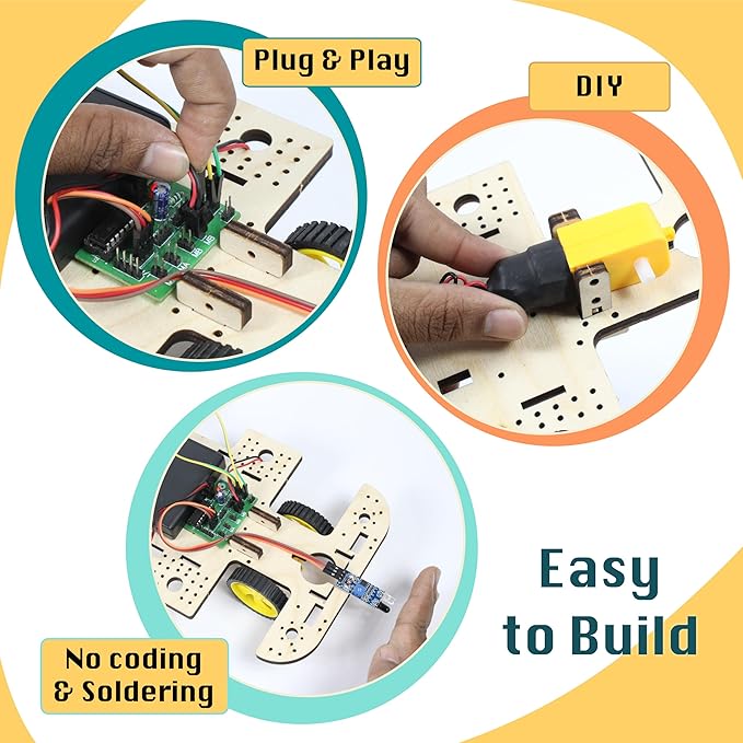 Butterfly Edufields 10in1 STEM Robotics Kit for Kids 8-14, Electronics and Engineering Circuit Board, Science Kit for Ages 12-14