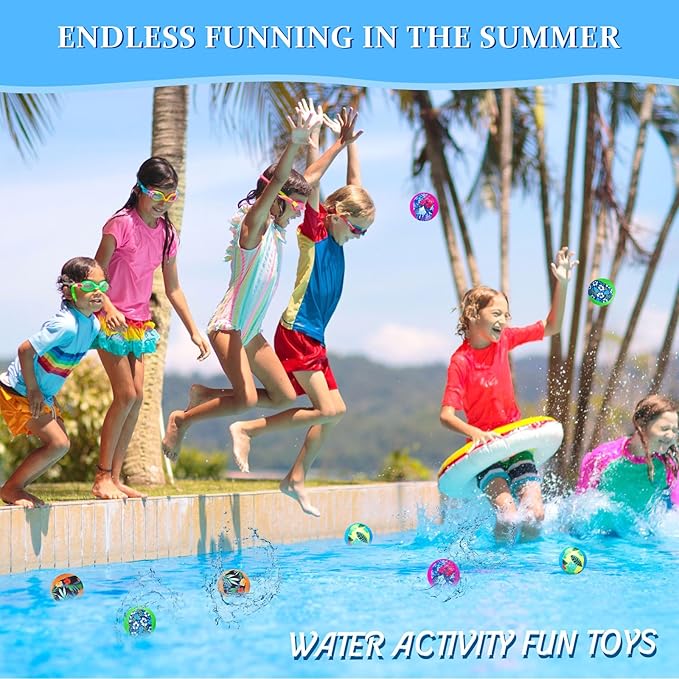 Water Skipping Ball for Children Water Bouncing Beach Pool Toy Ball for Adult Swimming Pool Games Party Favors Decoration