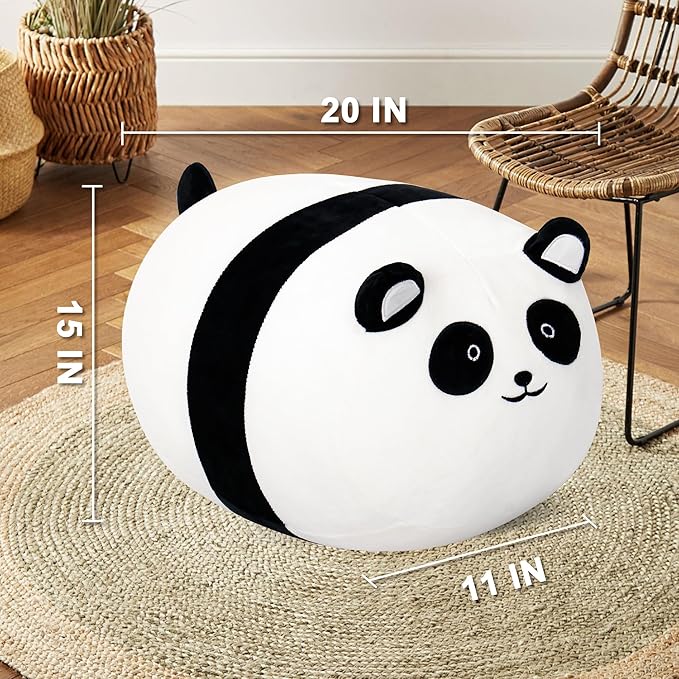 Wepop Panda Stuffed Animal Plush Toys, 20 in Cute Panda Plush Throw Pillows Soft & Cuddly Plushies Dolls Gifts for Boys Girls