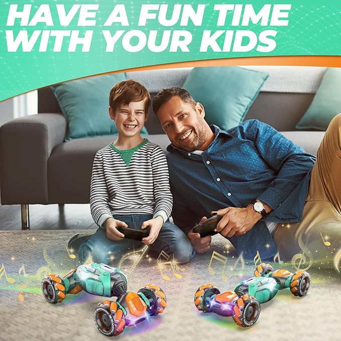 Dysaim Gesture Sensing RC Stunt Car, Gesture RC 2.4GHz Remote Control Sensor Twist Car for Boys Age 6-12 yr