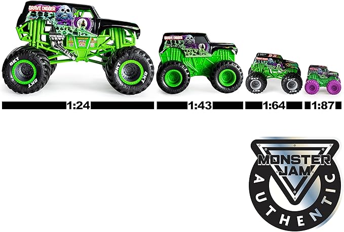Monster Jam, Official Batman Monster Truck, Collector Die-Cast Vehicle, 1:24 Scale, Kids Toys for Boys Ages 3 and up