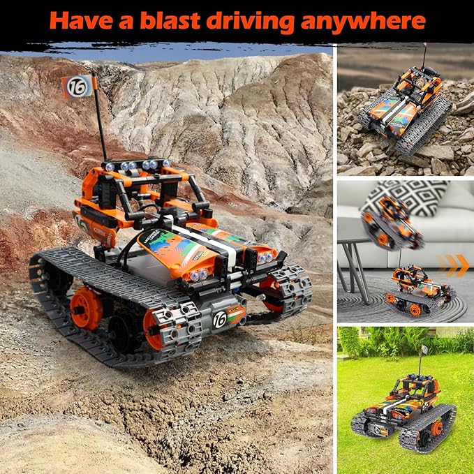 Building Toys STEM Robot Kit for Kids Ages 8-12, Remote Control Erector Sets Engineering Robotics Kits, Educational Birthday for Boys & Girls 5-7 9 10 11 13 14+ Year Old