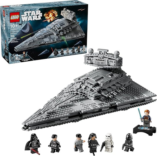 LEGO Star Wars Imperial Star Destroyer Building Toys Set - Birthday Gift Idea for Kids, Boys & Girls, Ages 10+ - Star Wars Darth Vader & 6 Minifigure Toys - 75394