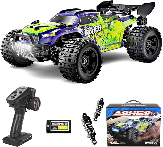 1/18 Scale RC Cars for Adults,Max 50mph Electric Off-Road RC Truck,Waterproof Electric High Speed RC Car 4X4 Remote Control Car,All Terrain RC Vehicle for Snow,Sand, Beach&Rocky Surfaces
