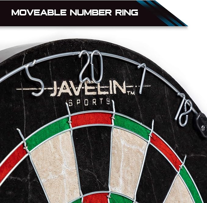 EastPoint Sports Bristle Dartboard Sets, High-Density Self-Healing Sisal Fibers, Easy-to-Mount Board - Perfect for Family Game Room, basements, bar, Man cave, or Garage