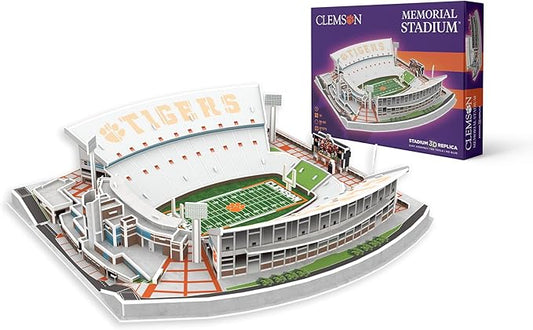 Pro-Lion 3D Jigsaw Puzzle of Jordan-Hare Stadium -94 Pieces | Home of Clemson Tigers | NCAA Football Gifts for Age 7+