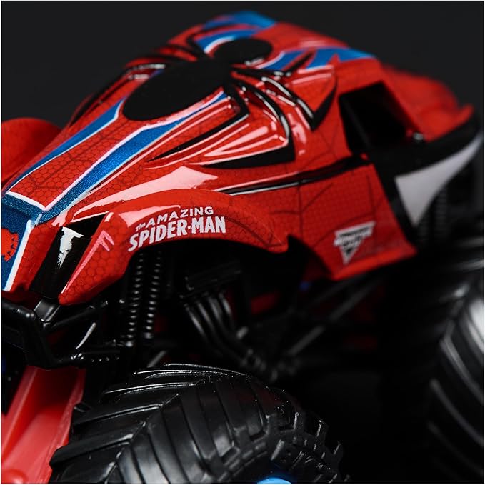 Monster Jam, Marvel Official Venom Vs. The Amazing Spider-Man Die-Cast Monster Trucks, 1:64 Scale, Kids Toys for Boys and Girls Ages 3 and up