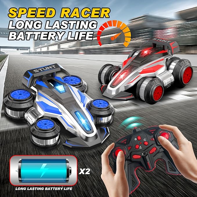 Remote Controlled Drift Stunt Car, Light and Music RC Cars, 360 ° Rotation Suspended Car, 2.4G,4WD Remote Control Cars, Birthday Gift for Boys and Girls Aged 5-12
