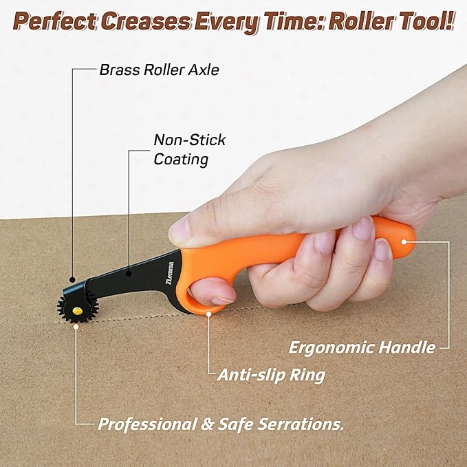 Cardboard Construction Kit - 425 PCS Kids Building Set with Safe Serrated Cutter, Crease Roller, Screws & Nuts, STEM Upcycled Tool for DIY Cardboard Projects, Engineering & Creativity