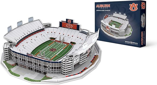 Pro Lion 3D Jigsaw Puzzle of Jordan-Hare Stadium - 82 Pieces | 2 Hour Build Time | Home of Auburn Tigers | NCAA College Football Gifts for Boys, Men & Kids Aged 8 & Up | Games for Tiger Fans
