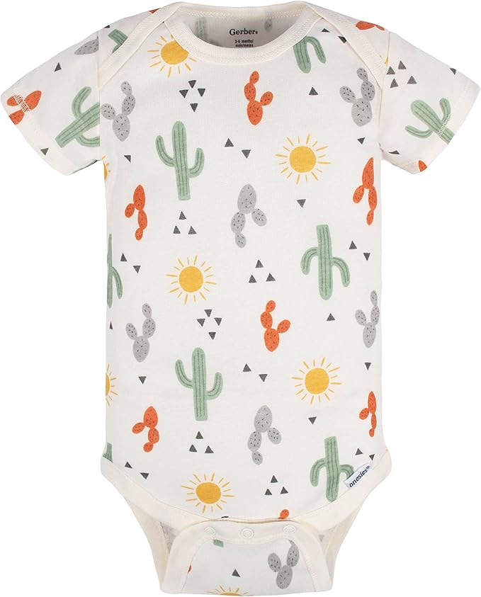 Gerber Baby Girls' 5-Pack Short Sleeve Variety Onesies Bodysuits