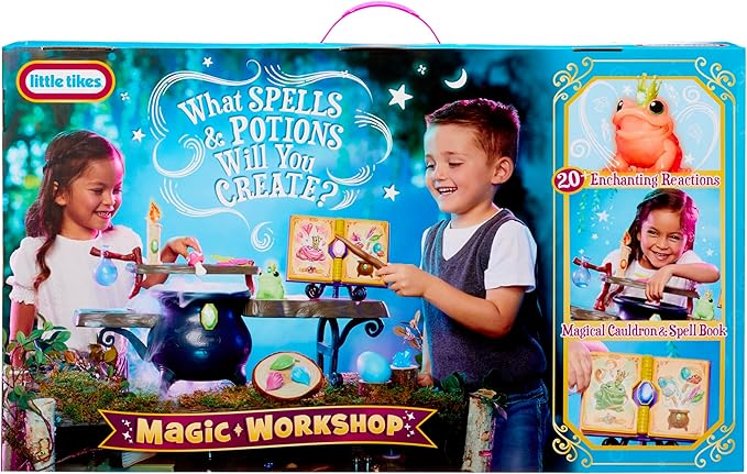 Little Tikes Magic Workshop Roleplay Tabletop Play Set for Kids, Boys, Girls, 3+