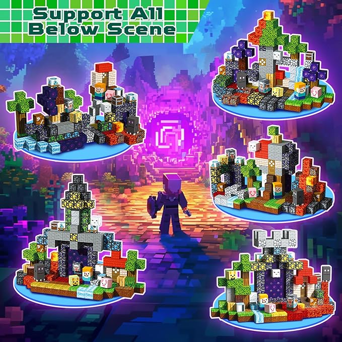 200 PCS Magnetic Blocks - Magnet Tiles Toys for Kids, Boys and Girls, Magnetic Building Blocks Cubes, Stacking Magnets for Kids, Birthday Gifts for Boys and Girls Age 3+ Years Old