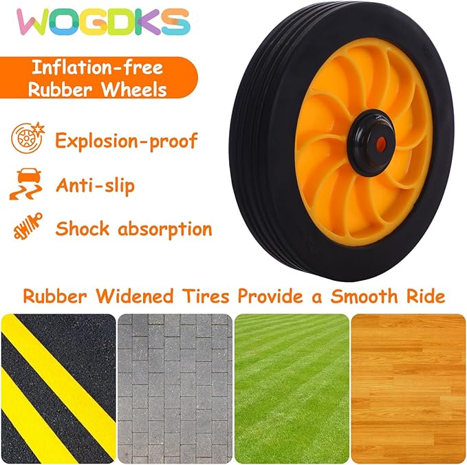 Kids Tricycle for Ages 2-6, Preschool Daycare Pedal Tricycle, Outdoor Playground Kids Trike with Inflation-Free Rubber Wheels, Carbon Steel Frame