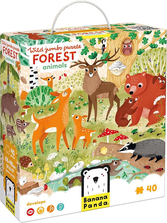 Wild Jumbo Puzzle Forest Animals 3+ Floor Puzzle
