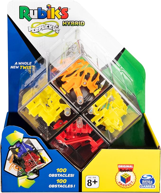 Rubik’s, Perplexus Hybrid 2 x 2 Gravity 3D Maze Game Brain Teaser Fidget Toy Puzzle Ball, for Kids & Adults Ages 8 and up