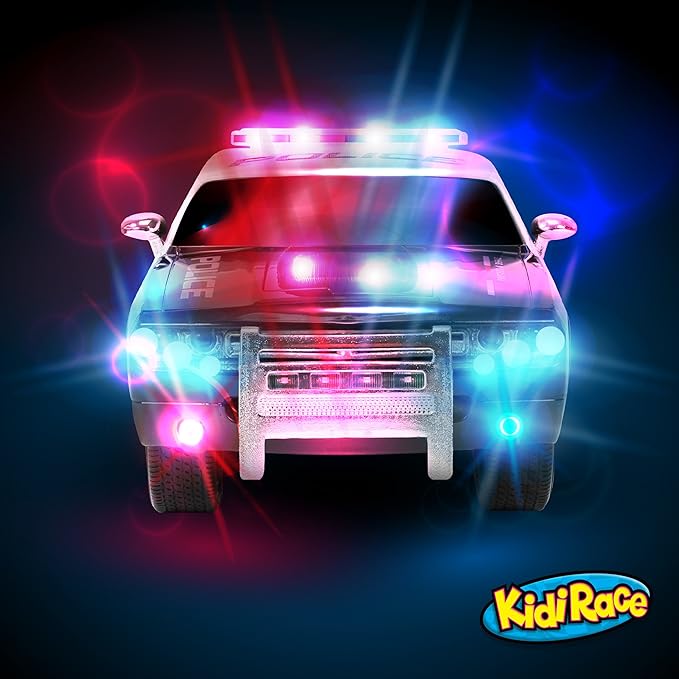 Rechargeable Police Car Remote Control Toy for Kids, Hobby Rc Cars Toys with Lights and Siren - Birthday Gift Ideas for Boy Age 8-12 Years - Gifts for Boys & Girls Ages 3 4 5 6-8 9 10 11 12 Year Old