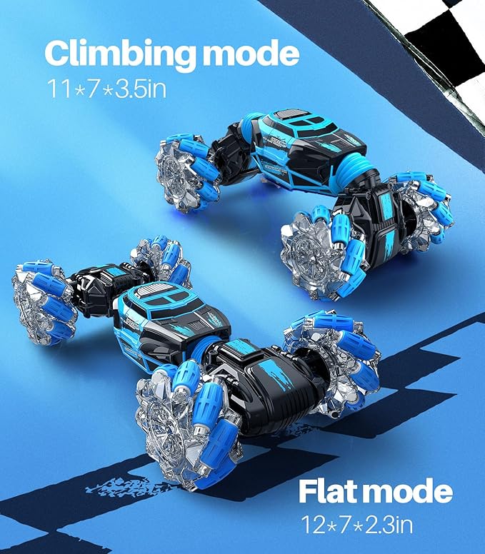 RC Cars for Boys Girls, 4WD Gesture Sensing Remote Control Car Kids Stunt Truck Toys, 2.4GHz Multiple Terrains Hand Controlled Vehicle Double Side Driving Chrismas Birthday Gift