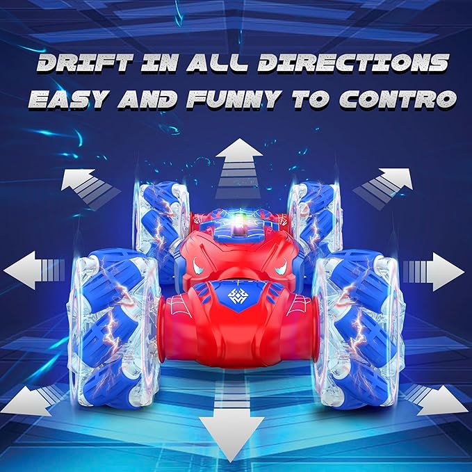 Remote Control Car, Gesture Sensing RC Stunt Car, 4 WD Transform Off Road for Rotating, 2.4Ghz Hand Controlled Remote Control Twister Cars, RC Cars for Kids Boys Girls Toy Gift Age 8 9 10 11 12 yr