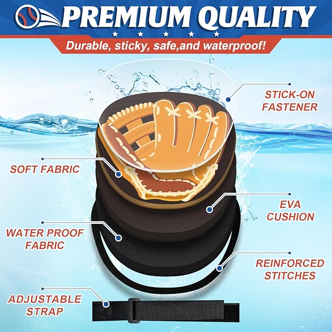 4 Pack Catch Ball Game Set, Outdoor Games for Kids Ages 4-8-12, Kid Baseball Training Glove, Summer Outdoor Toys Pool Beach Backyard Lawn Games for Toddlers Kids Family, Fun Ideal Gifts