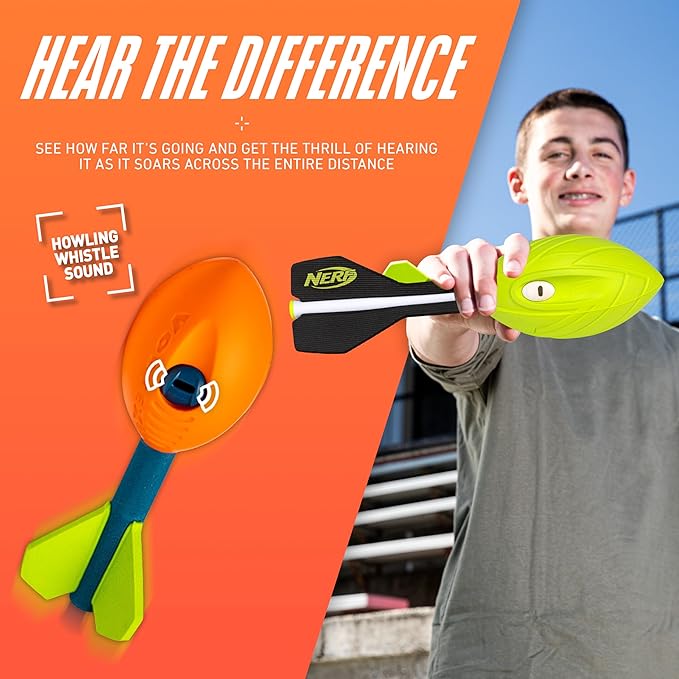 Franklin Sports NERF Vortex Foam Football Dual Power Pack - NERF Ultra Grip + Pocket Vortex Set - Perfect Kids Toy for Pool + Beach Football Fun - Indoor + Outdoor Ball Toy for Kids