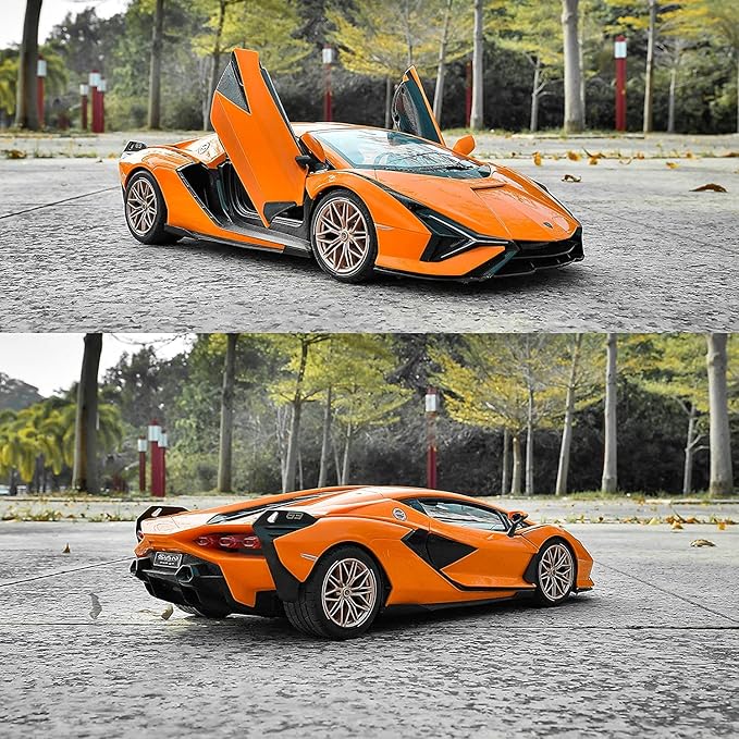 RASTAR RC Car 1/14 Scale 2.4Ghz Lamborghini Sian FKP 37 Radio Remote Control R/C Toy Car Model Vehicle (Red)