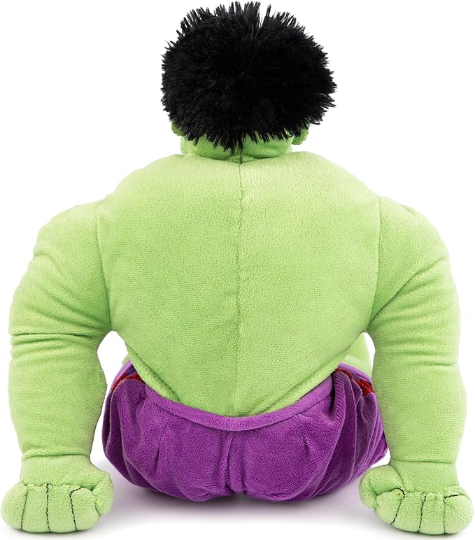 Jay Franco Marvel Super Hero Adventures Toddler Hulk Plush Stuffed Pillow Buddy - Super Soft Polyester Microfiber, 18 inch (Official Marvel Product)