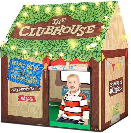Indoor Kids Play Tents for Toddlers: with Star Lights - Cute Boys Girls Playhouse Tent Kids Fort Children Toys Tent for Christmas Birthaday