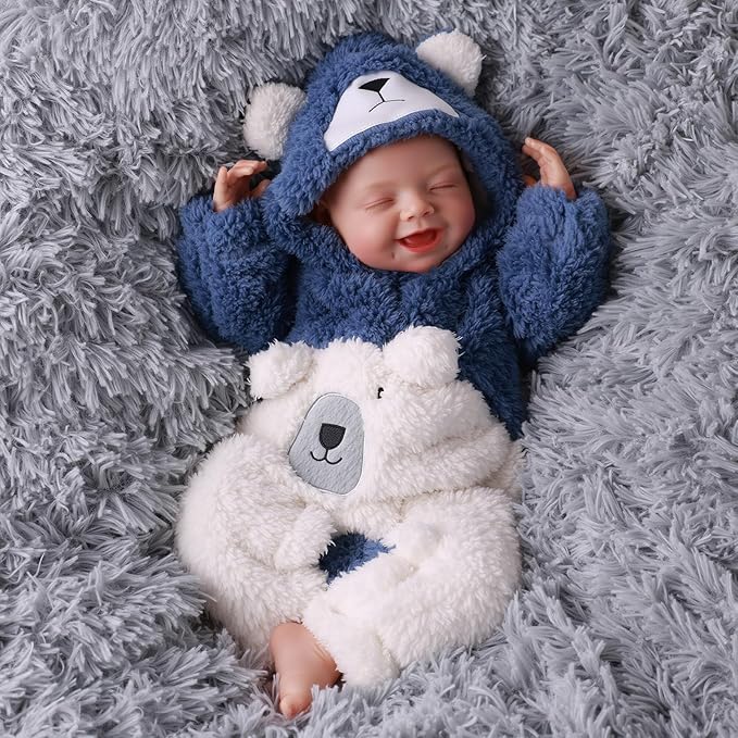 BABESIDE Reborn Baby Dolls Boy 20 Inch - Lifelike Smiling Realistic Baby Doll Boy with Soft Vinyl Body, Poseable Limbs, Real Baby Doll with Accessories for Kids, Collectors & Gifts